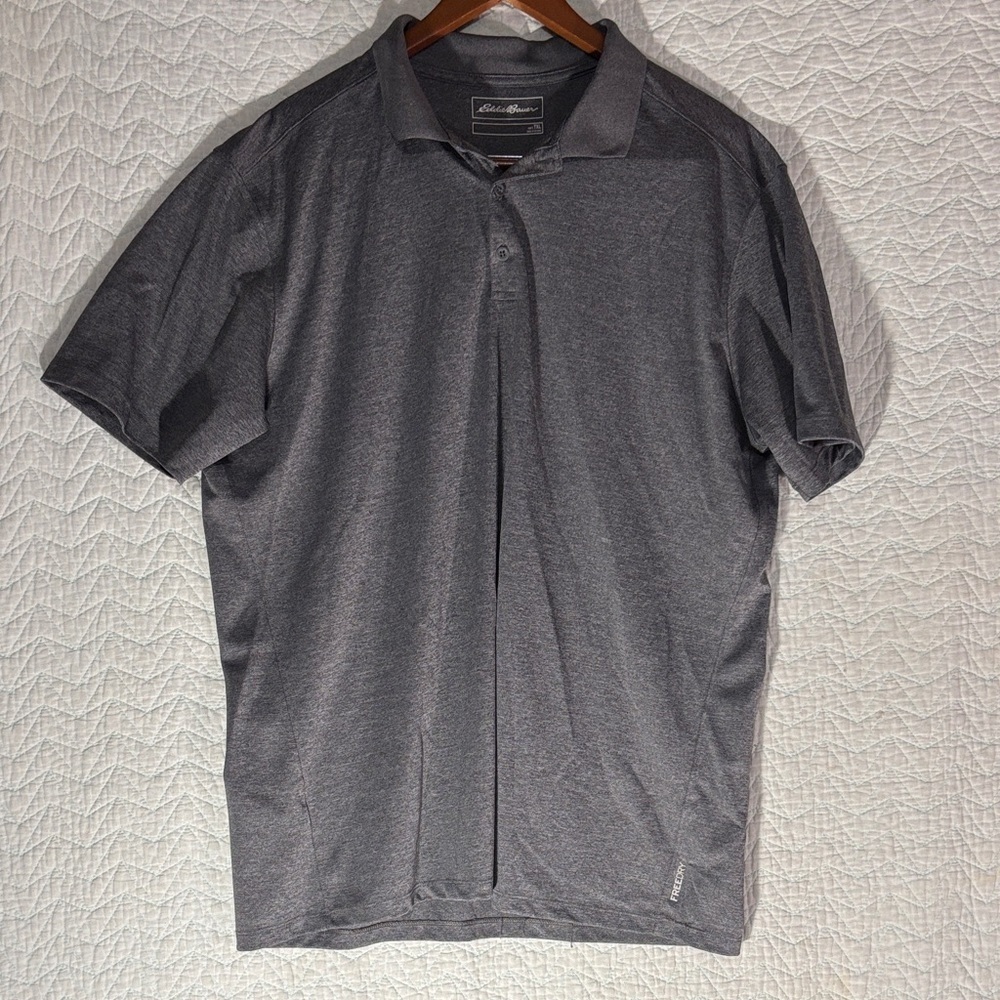 Eddie Bauer Men's Charcoal Gray Performance Polo